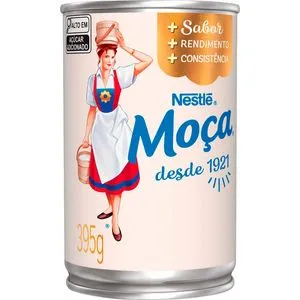 Leite Condensado Moça Integral Lata com 395g